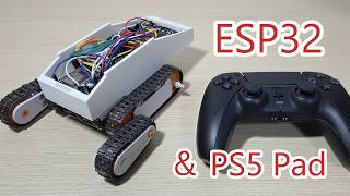 DIY Arm Crawler Robot controlled by PS5 Controller (ESP32)