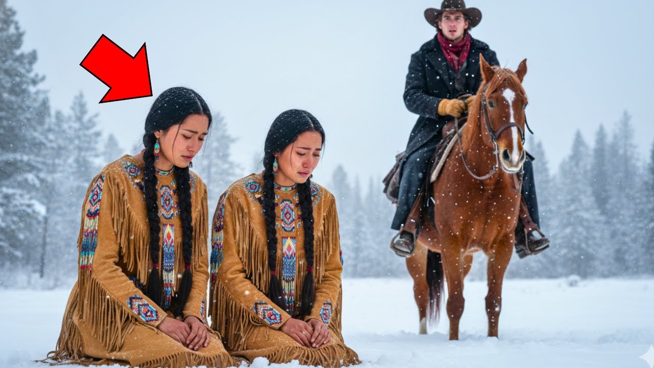 Un cowboy solitar salvează două surori apache din zăpadă — amândouă vor să-l ia de soț...