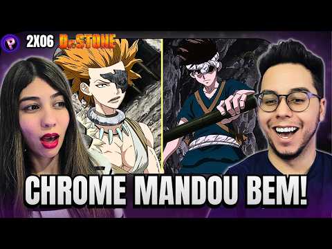 FUGA DA PRISÃO! CHROME VS YO! REACT DR STONE 2T EP 06 DUBLADO