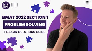 BMAT 📚 | Section 1 Problem Solving | Tabular Questions Guide