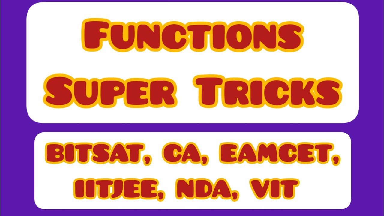 Functions Super Short Tricks - YouTube