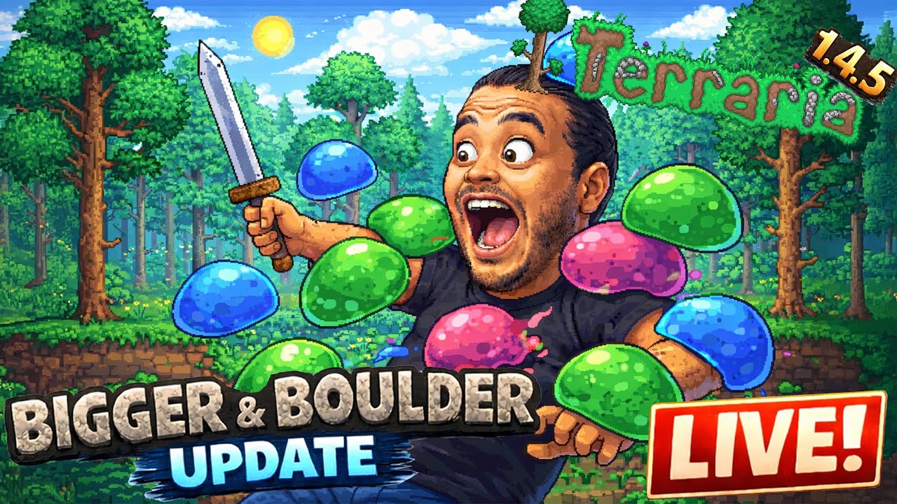 Terraria 1.4.5 Bigger & Boulder Update LIVE | New Content, Bosses, Items & Gameplay!