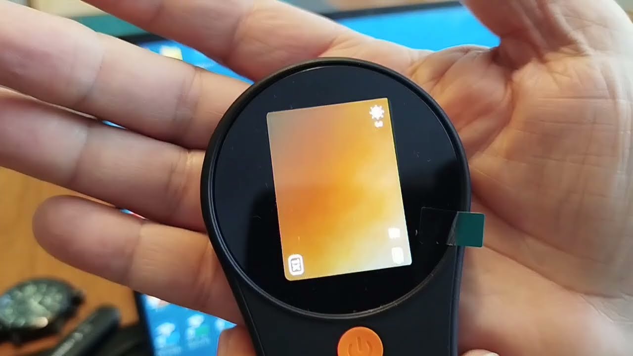 Lente digital. Visualizando no computador.