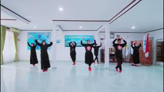 Hujan Dimalam Minggu - Line Dance / Demo : IIK Perumda Tirta Musi Palembang