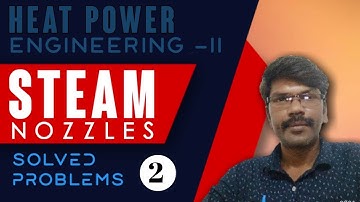 Steam Nozzles, Heat Power Engineering  II, solved problems 2, Baalaa