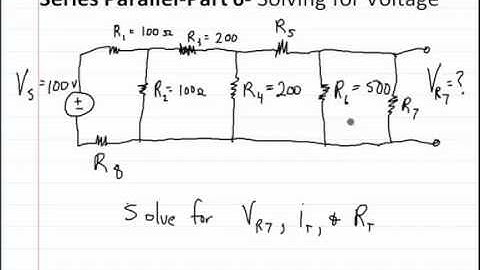 Series and Parallel - Part 6_a -Solving for current, voltage, and resistance
