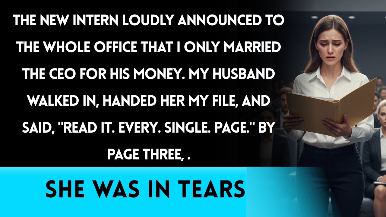 The Intern Called Me A 'Gold-Digger' For Marrying The CEO — So My Husband Made Her Read My Resume
