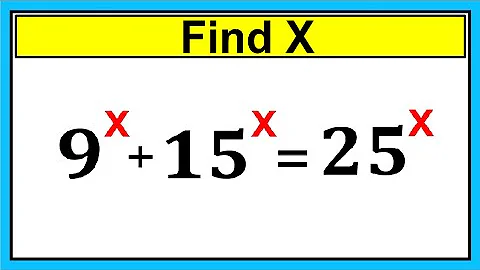Nice Algebra/Exponent Math Simplification | Find the Value of X
