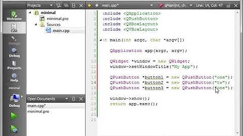 C++ Qt 8   Horizontal and Vertical Layouts