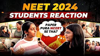 Paper पूरा NCERT से था? 🤯 || NEET 2024 Exam Students Reaction