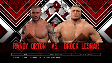 WWE 2K17 PS3 - Randy Orton VS Brock Lesnar [2K][mClassic]