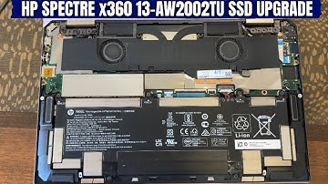 HP Spectre x360 Convertible 13-aw2002TU SSD Upgrade - How To Step by Step Installing SSD On Spectre