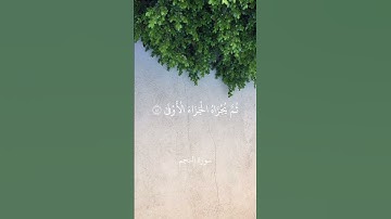 وأن ليس للإنسان إلى ما سعى - سورة النجم | القارئ الشيخ ياسر الدوسري
