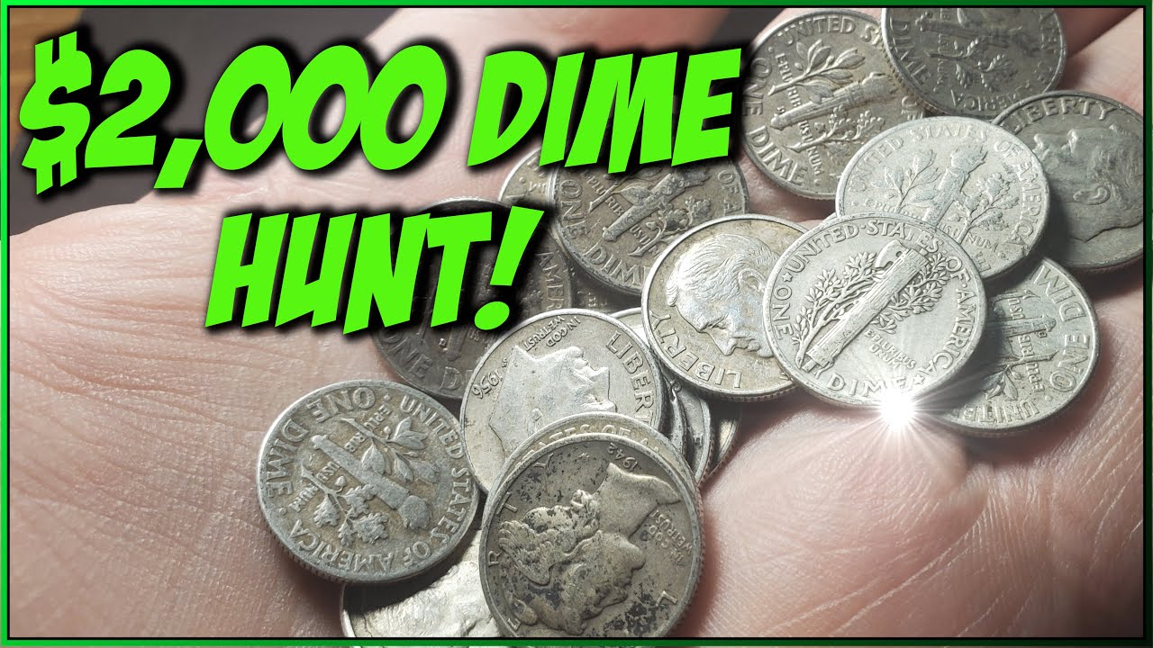 2,000 DIME HUNT!!! (COIN ROLL HUNTING DIMES!) YouTube