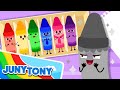 🔴LIVE | The Naughty Gray Crayon | Lost Color Song | Color Songs | Funny Kids Songs | JunyTony