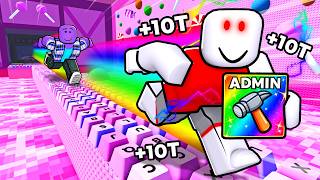 Using ADMIN COMMANDS to CHEAT in a +1 Speed Keyboard Escape Race! 