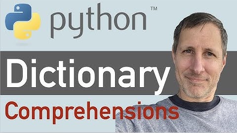 Python Dictionary Comprehensions