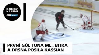 První gól Petra Tona ml., hromadná bitka a drsná posila Zack Kassian