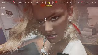 white woman jumpscare