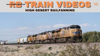 Desert Train Compilation | Intermodal Stacks and Manifest Trains