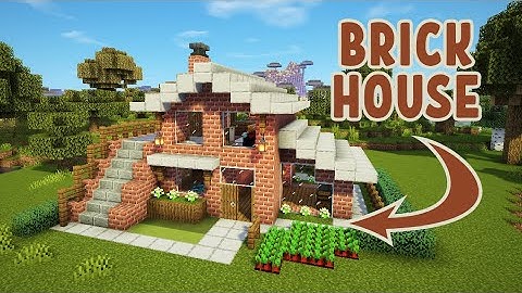 Minecraft: How To Make A Brick House | Simple Brick House Tutorial