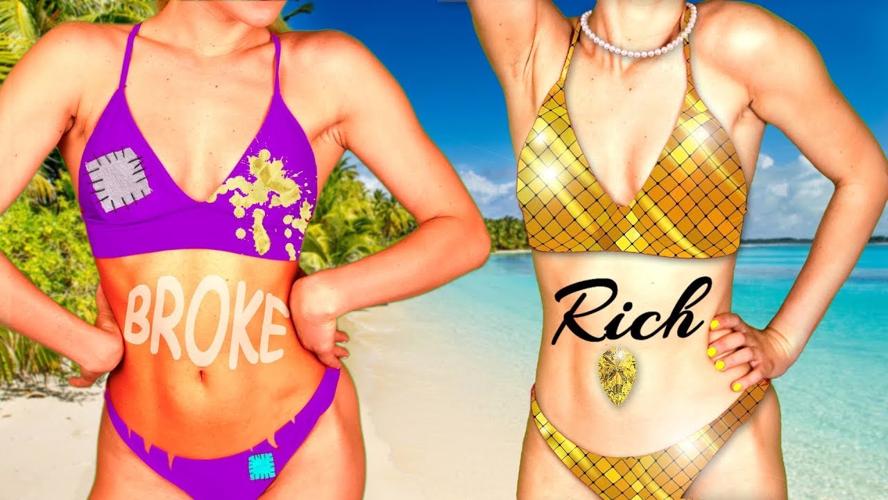 RICH GIRL VS BROKE GIRL ON VACATION | Funny Situations with Types of Rich VS Poor by Crafty Panda