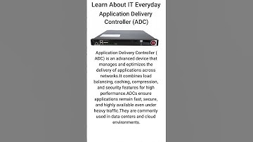 Application Delivery Controller (ADC) Explained for Beginners 🖥️⚡ #shorts