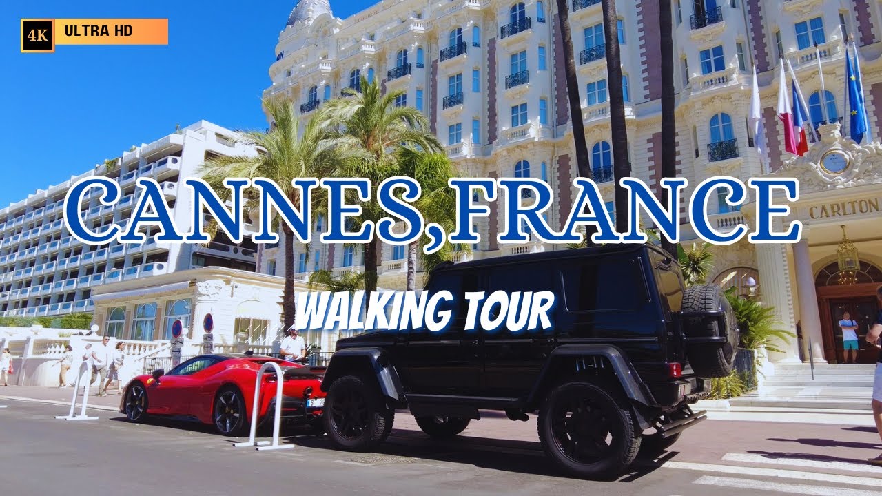 Cannes, FRANCE Walking Tour 4K (With captions) YouTube