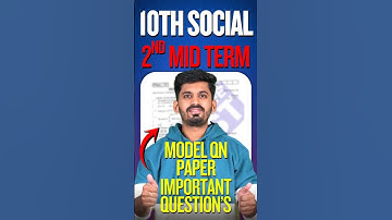 10th Social 2nd Mid Term 2026 – IMP Questions + Model Paper 🔥 Score 90+ Guaranteed