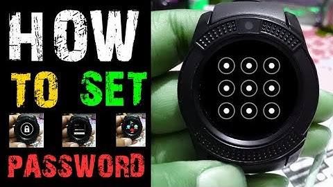 💥How to set lock💥 on V8 smartwatch