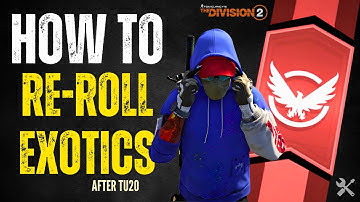 HOW TO UPGRADE and RE-ROLL EXOTICS (The Division 2)
