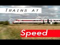 Trains at speed on the uk mainline