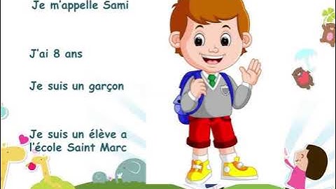 la présentation - introduce yourself in french