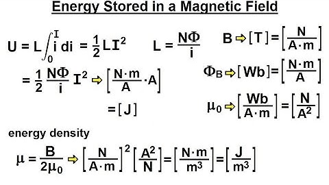 Physics CH 0.5: Standard Units (25 of 41) Energy Stored in a Magnetic Field