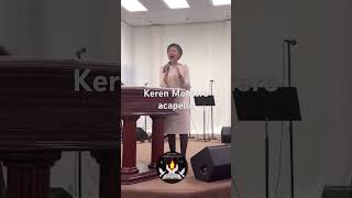 Keren Montero canta acapella uffff que voz