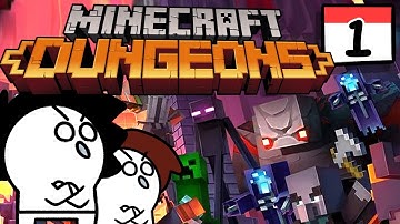 2-Player Dungeon Hack-and-Slash! Minecraft Dungeons! (Part 1) - Switch Gameplay