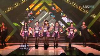 T-ara - пешеход (тиара-яя) @ SBS Inkigayo популярная песня 101226