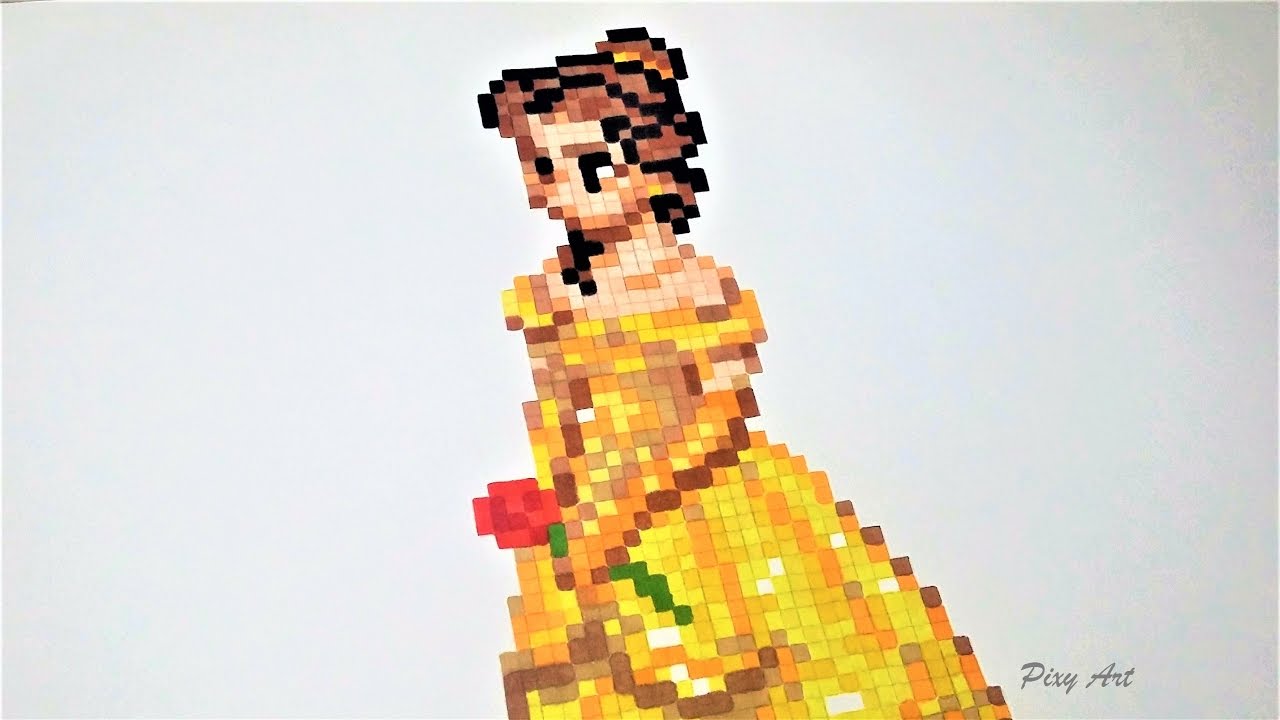 La Belle Et La Bête Pixel Art Belle