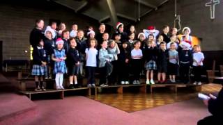 Kindergarten Class Christmas Performance Practice 2012