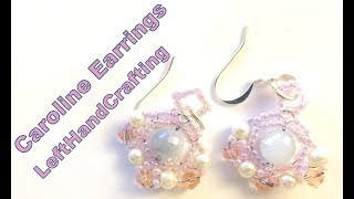 Caroline Earrings Left Hand beading Tutorial
