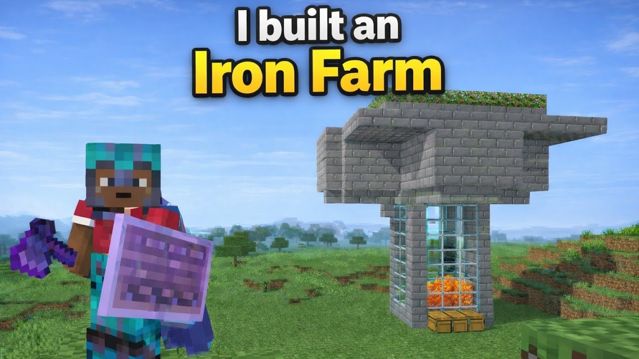 I Built an Iron Farm in Minecraft 😱 | Iron Farm Build Tutorial ...