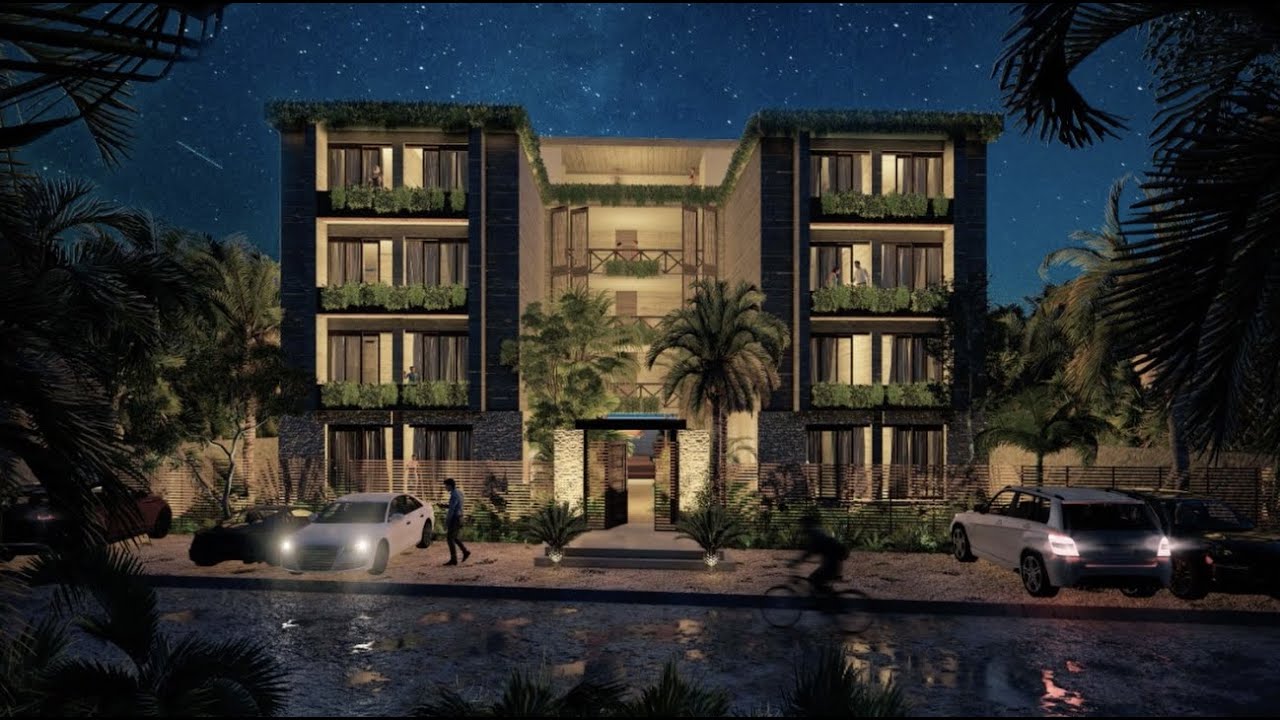 View of Eco-Luxury Beach Front Condos for Sale in Tulum MLS20450 - YouTube