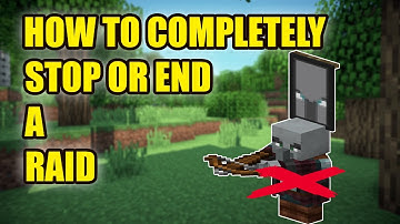 HOW TO COMPLETELY STOP OR END A RAID Minecraft Bedrock edition (PS4, PS5, XBOX)
