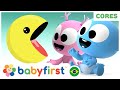 Aprenda cores jogando Pacman | Desenhos para bebês em português |Videos Educativos |BabyFirst Brasil