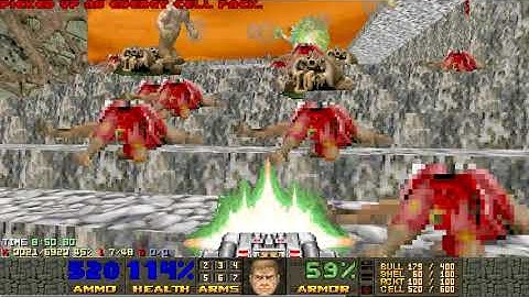 Doom 2 SlaughterMAX MAP 27 UV-MAX [TAS] in 13:28