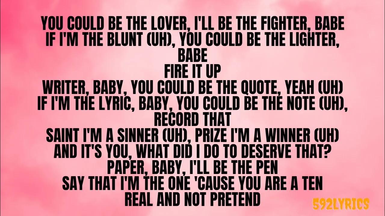 Miguel Sure Thing (lyrics) YouTube