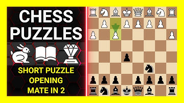 Chess Puzzles to Practice. Themes: Short puzzle, Opening, Mate in 2. Learn Chess