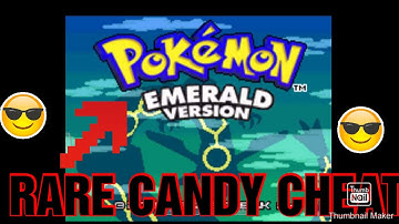 Pokémon emerald version rare candy cheat for infinite rare candies 100% working 😃