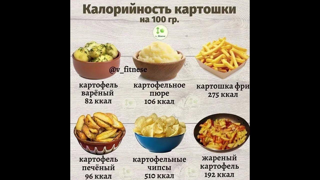 Картофель килокалорий