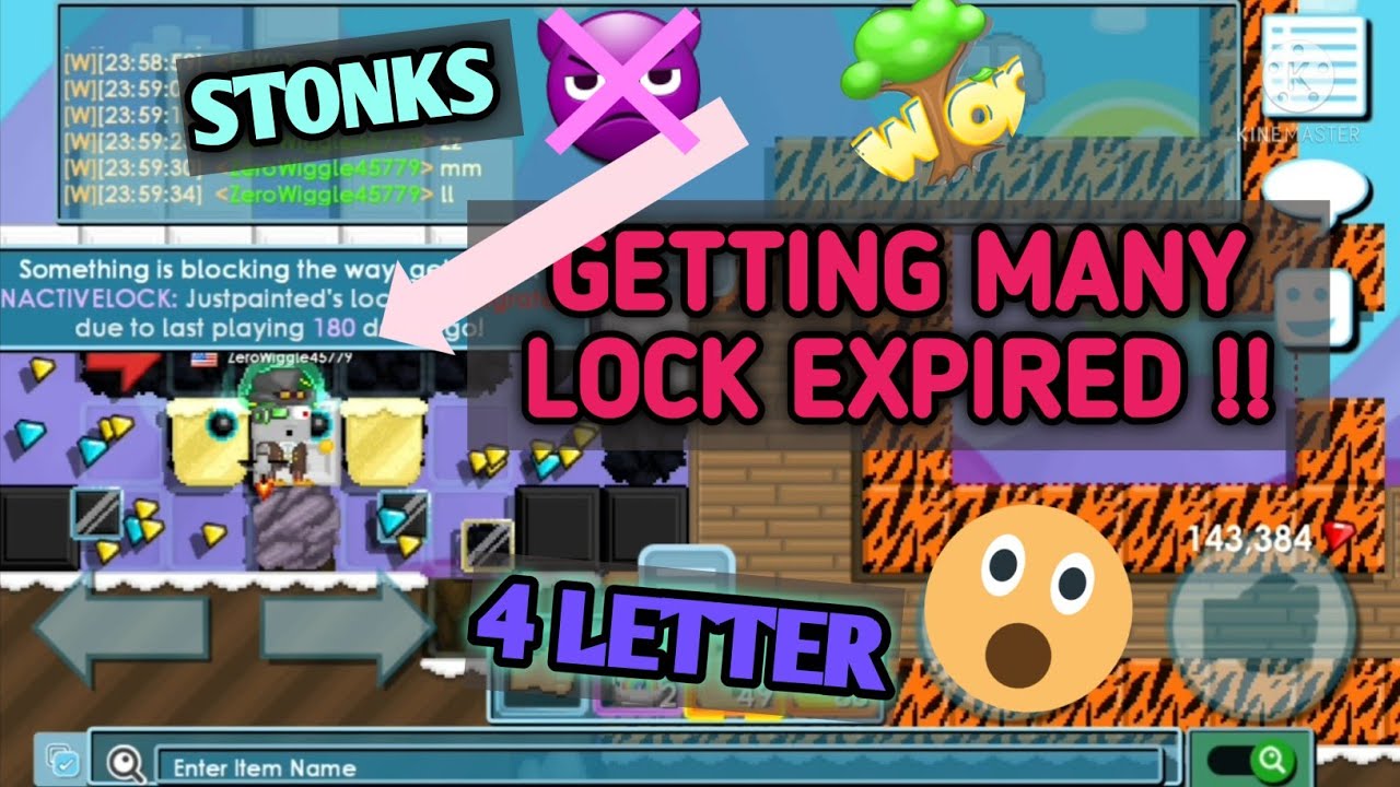 Growtopia | Getting Many Lock Expired J09V , I09Z , N04F , V09W .